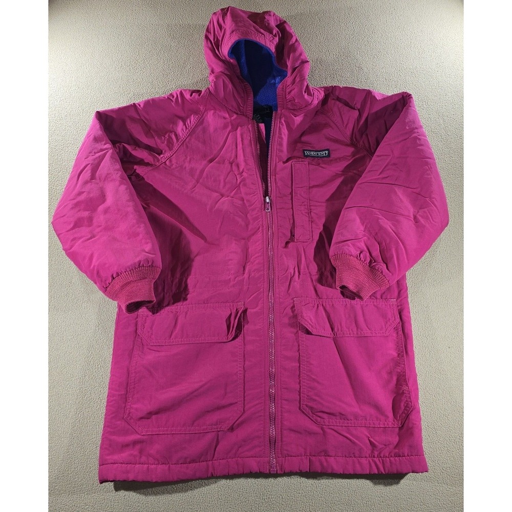 Lands' End Women's Pink Vintage Squall Jacket Parka Size Medium